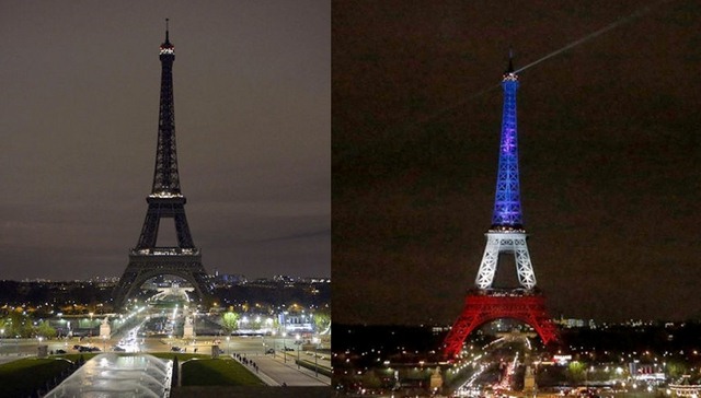 Tháp Eiffel mở cửa trở lại, rực sáng màu quốc kỳ Pháp - 1