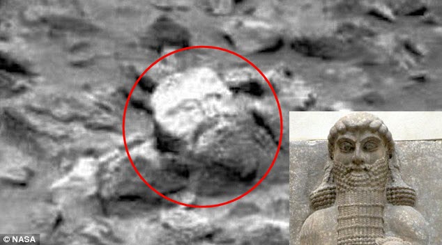 Phát hiện đá hình mặt người trên sao Hỏa - 1