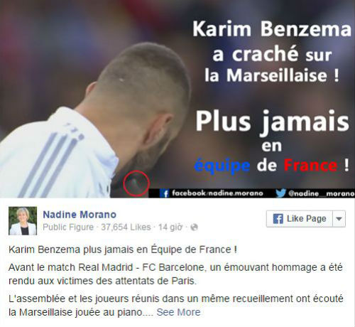 "Phun mưa" khi hát quốc ca, Benzema bị “ném đá” tơi bời - 2