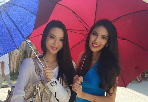 Hình ảnh đầu tiên của Lan Khuê tại Hoa hậu Thế giới - 8