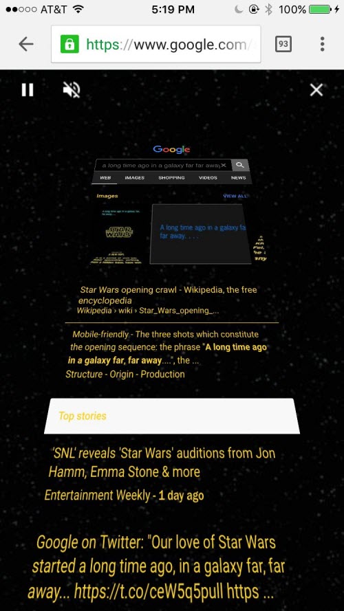 Khám phá trứng phục sinh &#34;Star Wars&#34; trong Google - 1