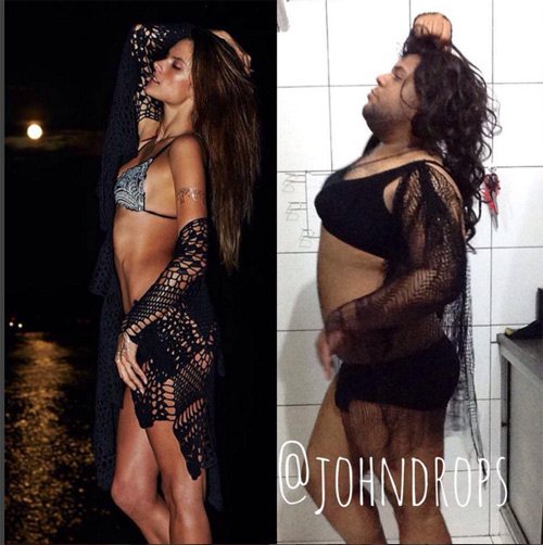 Chàng mập nổi tiếng nhờ chế giễu váy "bạo" của sao - 3