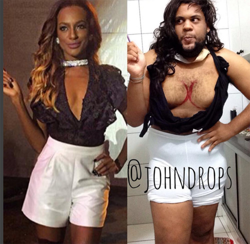 Chàng mập nổi tiếng nhờ chế giễu váy "bạo" của sao - 7