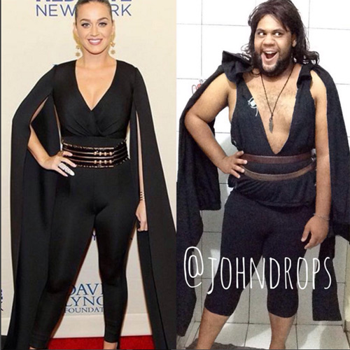 Chàng mập nổi tiếng nhờ chế giễu váy "bạo" của sao - 8