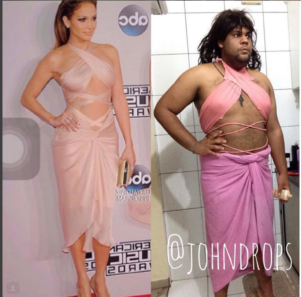 Chàng mập nổi tiếng nhờ chế giễu váy "bạo" của sao - 14