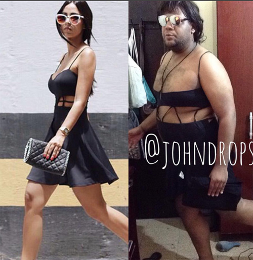 Chàng mập nổi tiếng nhờ chế giễu váy "bạo" của sao - 16