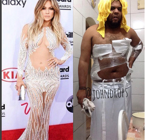 Chàng mập nổi tiếng nhờ chế giễu váy "bạo" của sao - 4