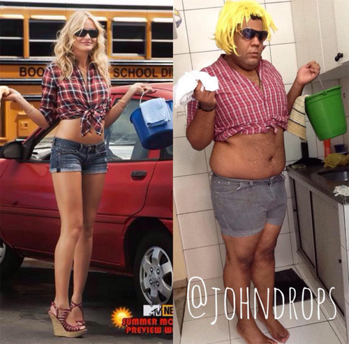 Chàng mập nổi tiếng nhờ chế giễu váy "bạo" của sao - 6