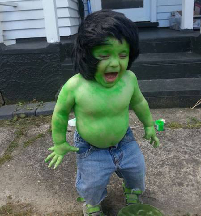 Phải chăng đây là con trai của Hulk.

