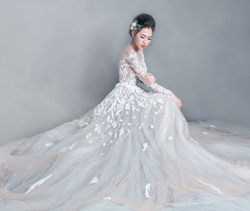 Hotgirl Joxy Thùy Linh đẹp tựa thiên thần trong bộ ảnh cưới - 12