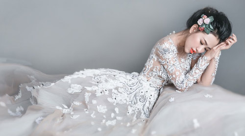 Hotgirl Joxy Thùy Linh đẹp tựa thiên thần trong bộ ảnh cưới - 14