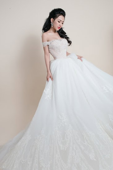 Hotgirl Joxy Thùy Linh đẹp tựa thiên thần trong bộ ảnh cưới - 3