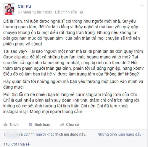 Fan lo lắng tình cảm của Chi Pu - Gil Lê bị rạn nứt - 7