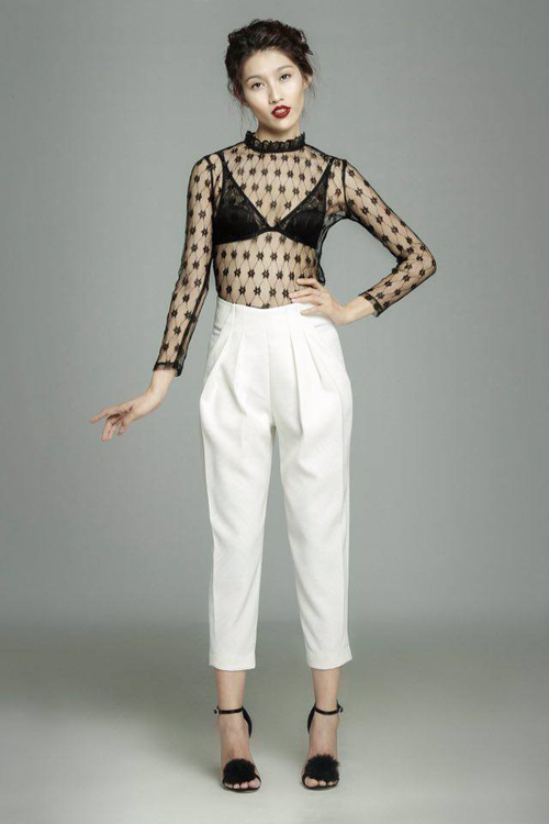 Quỳnh Châu gợi cảm hút hồn với mốt khoe nội y - 2