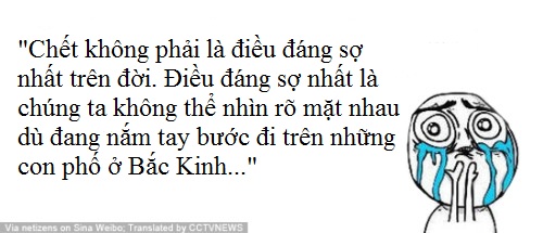 Ảnh chế: Nắm tay nhau đi giữa Bắc Kinh mà không thấy mặt - 2