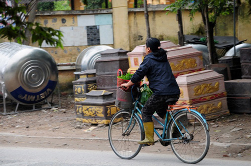 HN: Ruộng rau xanh tốt giữa nghĩa địa nước đen đầy váng mỡ - 13