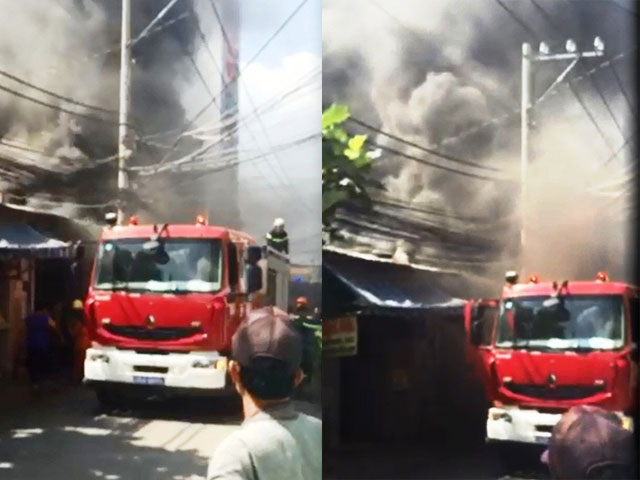 TP.HCM: Cháy dữ dội gần Công viên Đầm Sen - 1