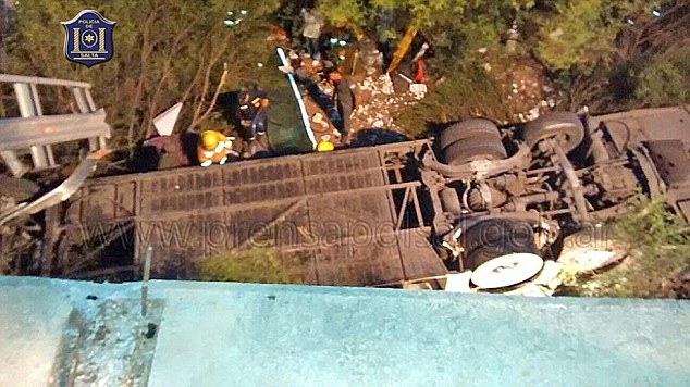Argentina: 41 cảnh sát thiệt mạng do xe lao xuống vực - 1