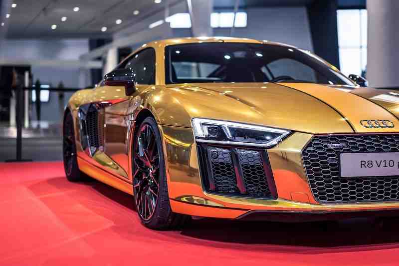 Đã mắt với chiếc Audi R8 V10 Plus thế hệ thứ hai &#34;toàn vàng&#34; - 3