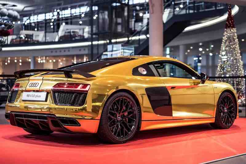 Đã mắt với chiếc Audi R8 V10 Plus thế hệ thứ hai &#34;toàn vàng&#34; - 5