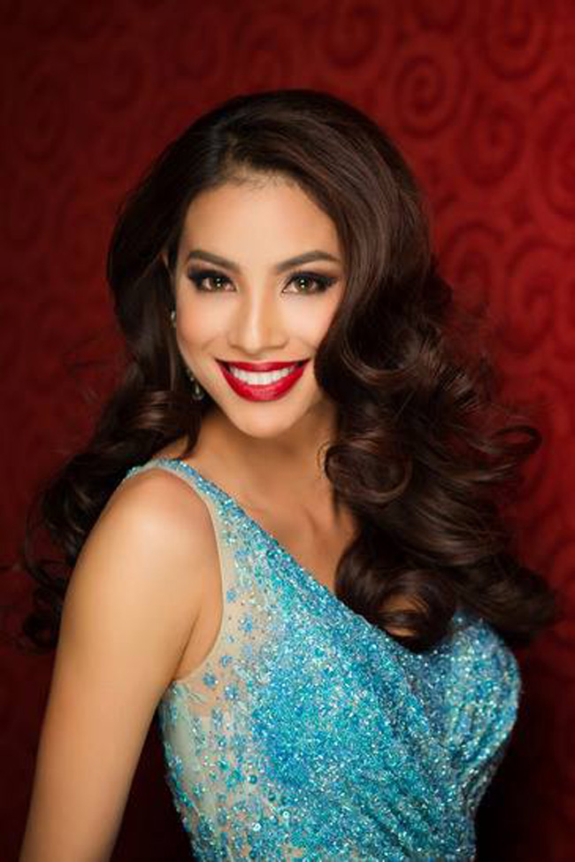 Bức ảnh chụp chân dung cận mặt của Phạm Hương mới được Miss Universe tung ra. 