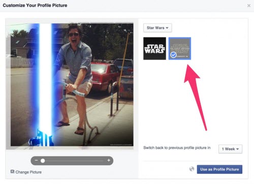 Cách tạo hiệu ứng tia sáng "Star Wars" cho avatar Facebook - 1
