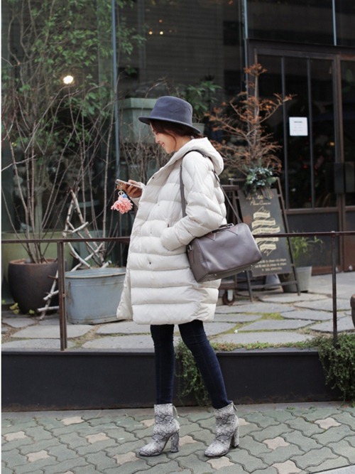 Đại hàn, áo phao dáng dài phát huy thế mạnh - 9