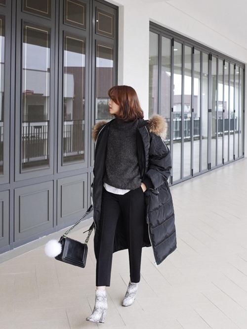 Đại hàn, áo phao dáng dài phát huy thế mạnh - 3