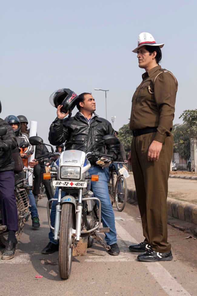 Rajesh Kumar, 38 tuổi, là cảnh sát cao nhất Ấn Độ với chiều cao lên tới 2,16 m.