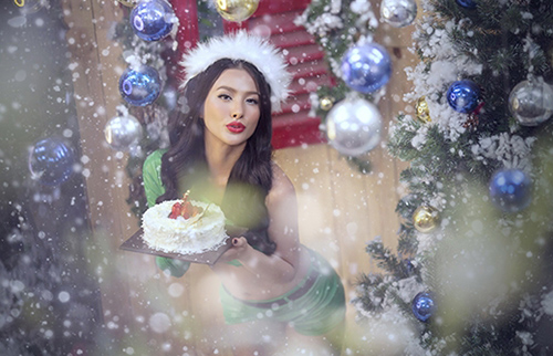 Rạo rực ngắm mỹ nhân Việt mùa giáng sinh - 10