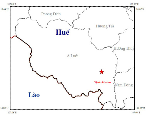 Thừa Thiên- Huế: Động đất lần thứ 6 trong tháng 12 - 1