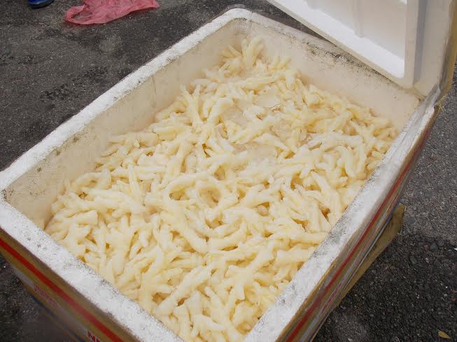 Gần nửa tấn chân gà, xúc xích... bốc mùi "đi" xe khách - 2