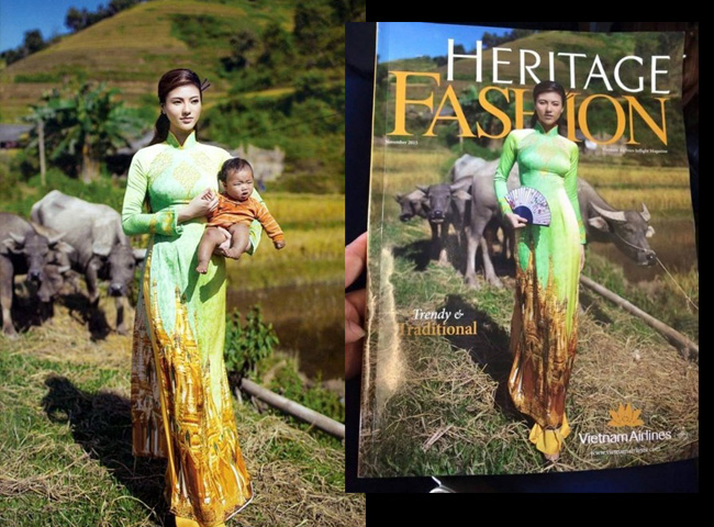 Vietnam Airlines phải thu hồi toàn bộ ấn phẩm tháng 11 của tạp chí Heritage Fashion, sau khi một hành khách Myanmar bức xúc vì việc ngôi chùa Vàng linh thiêng của đất nước họ bị in trên tà áo dài.