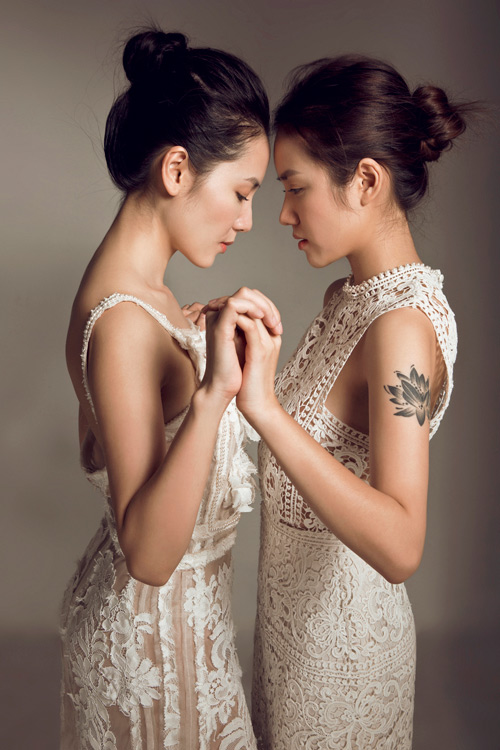 Chị em Phương Linh đẹp ma mị trong loạt ảnh mới - 6