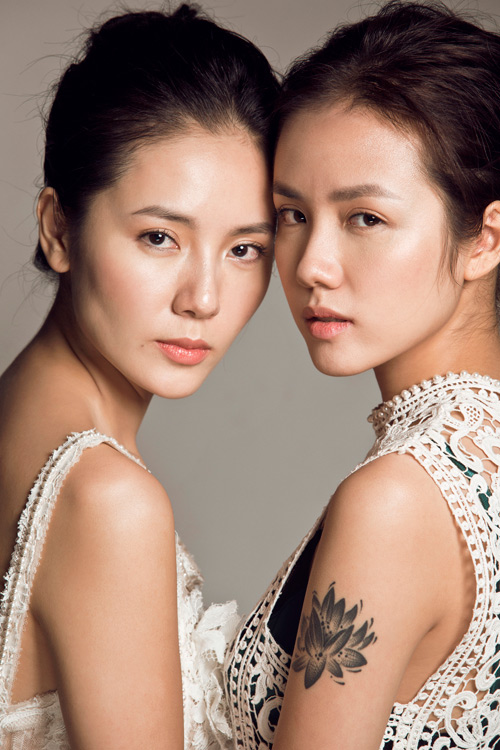 Chị em Phương Linh đẹp ma mị trong loạt ảnh mới - 4