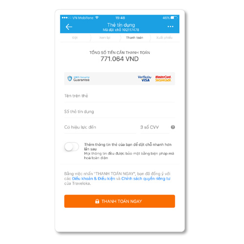 Thanh toán đặt chỗ trực tuyến trên traveloka - nhanh chóng & an toàn tuyệt đối! - 2