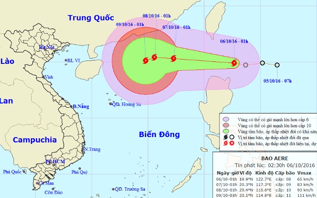 Áp thấp nhiệt đới mạnh lên thành bão, áp sát Biển Đông - 1