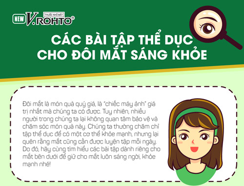 Các bài tập thể dục cho đôi mắt sáng khỏe - 1
