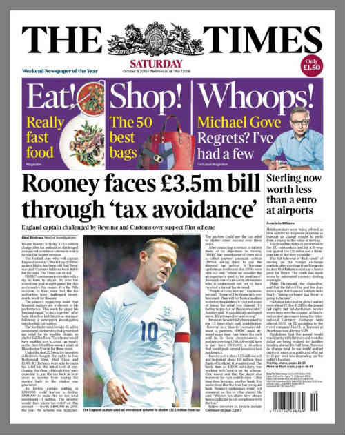 NÓNG: "Bắt chước" Messi, Rooney bị nghi trốn thuế - 1