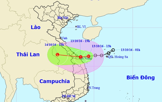 Áp thấp nhiệt đới tăng cấp, tiến sát bờ biển Đà Nẵng - 1