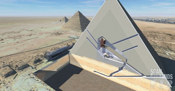 Phát hiện 2 hầm bí ẩn trong kim tự tháp Ai Cập - 1