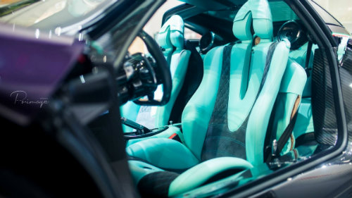 Chết mê Pagani Huayra thân màu tím, la-zăng vàng - 4