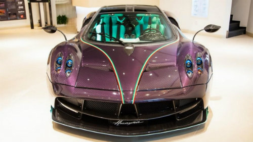 Chết mê Pagani Huayra thân màu tím, la-zăng vàng - 8
