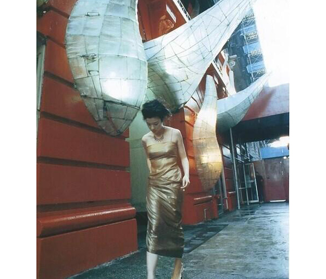 Bộ ảnh được chụp từ năm 1999. Khi đó Lâm Hy Lôi đã táo bạo diện trang phục "thả rông" vòng một.