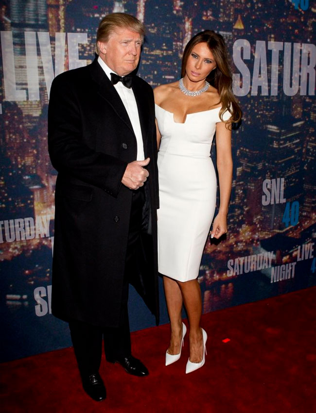 Melania là vợ của tỷ phú Donald Trump. 
