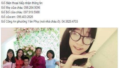 Bé gái 13 tuổi ở Hà Nội mất tích bí ẩn - 1
