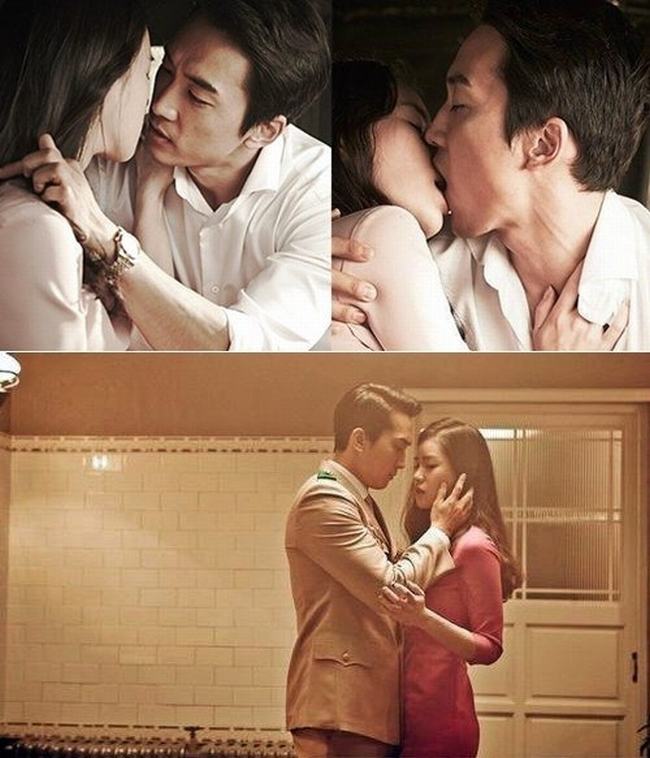 Phân cảnh yêu đương nồng cháy của cặp đôi “phim giả tình thật” Lưu Diệc Phi - Song Seung Hun trong Tình Yêu Thứ Ba khiến nhiều khán giả cảm thấy bất ngờ.