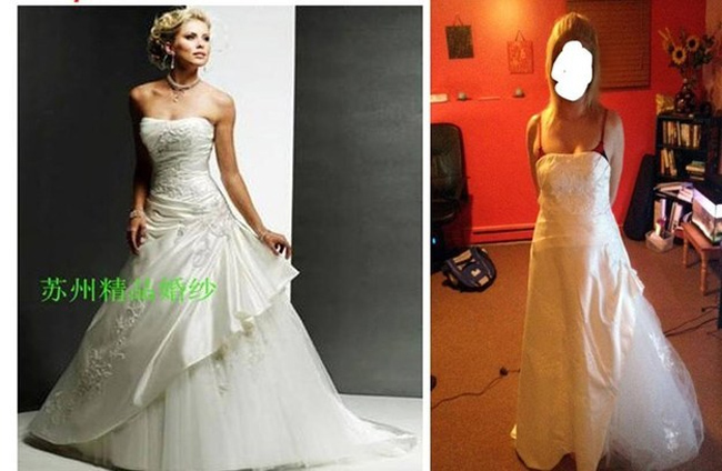 Váy cưới mà trông "rách rưới" thế này ư?