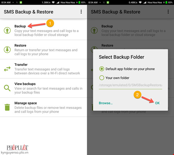 Cách sao lưu và phục hồi tin nhắn trên Android - 1