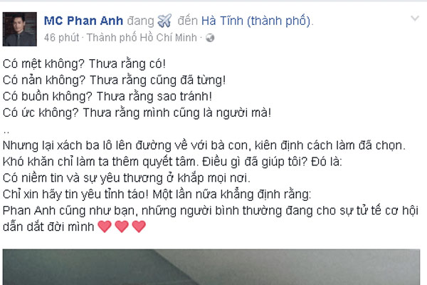 MC Phan Anh lần đầu thừa nhận những thị phi buồn tủi - 1